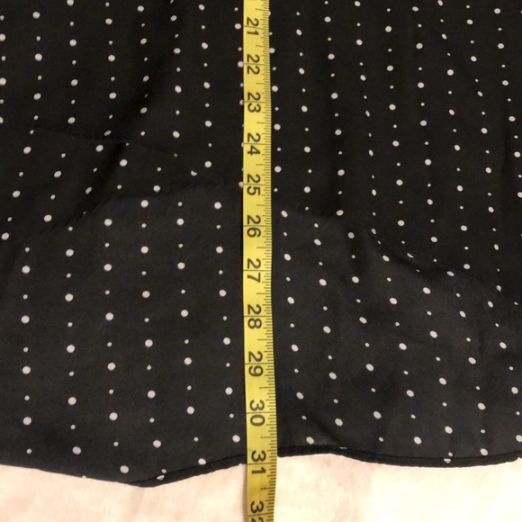 Sleeveless tunic blouse black with white polka dots - Picture 9 of 9